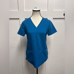 FIGS Women’s Technical Collection Blue Scrub Top XS